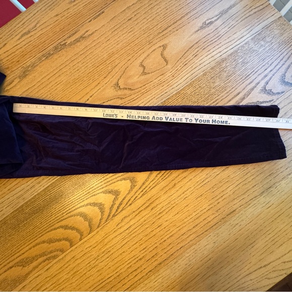 Chico's Velvet Pants Women's Size 2 Purple Straight Leg Jewel Button Front Party - Picture 7 of 7